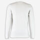 White Long Sleeve Logo T Shirt - Image 2 - please select to enlarge image