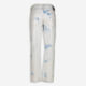 White & Blue Patterned Straight Denim Jeans - Image 3 - please select to enlarge image