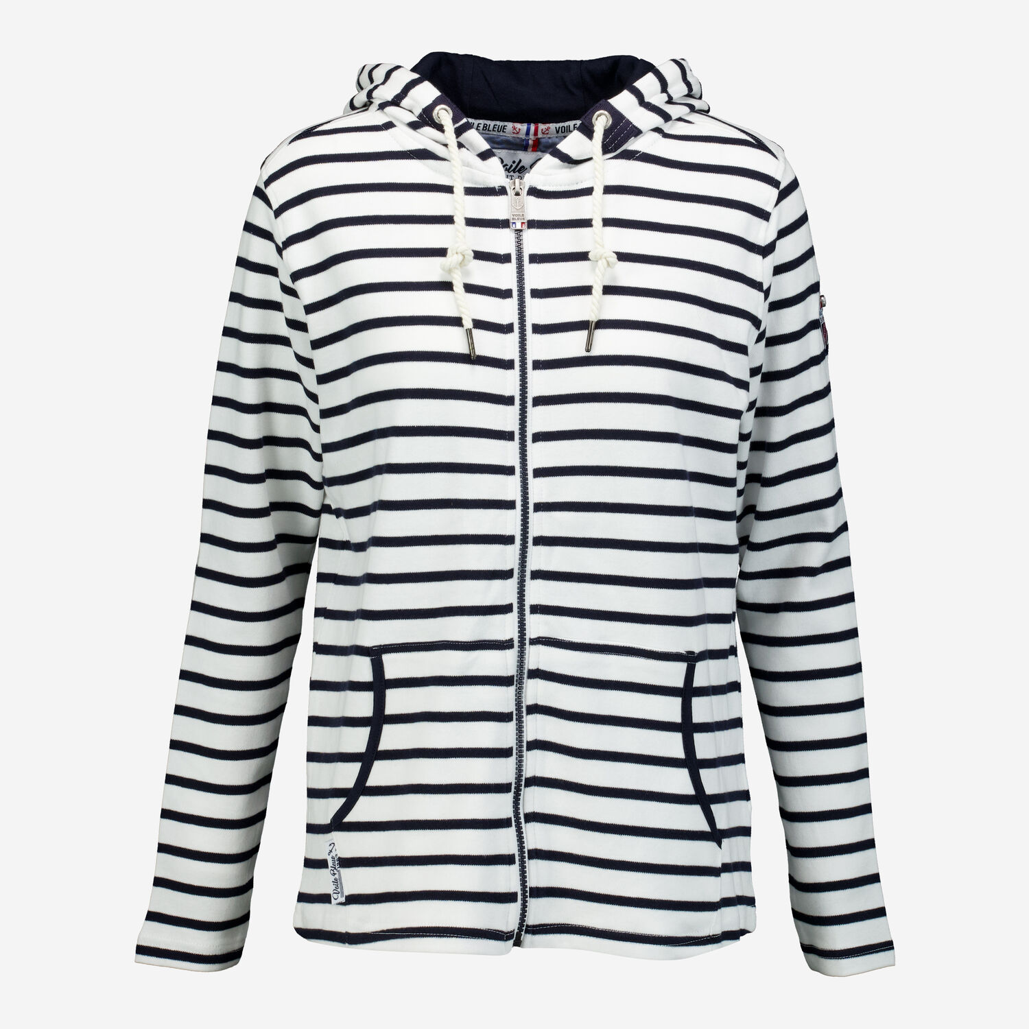 White Navy Striped Hoodie TK Maxx UK