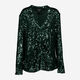 Emerald Green Sequin Embellished Shirt  - Image 1 - please select to enlarge image