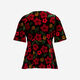 Black & Red Floral Top - Image 2 - please select to enlarge image