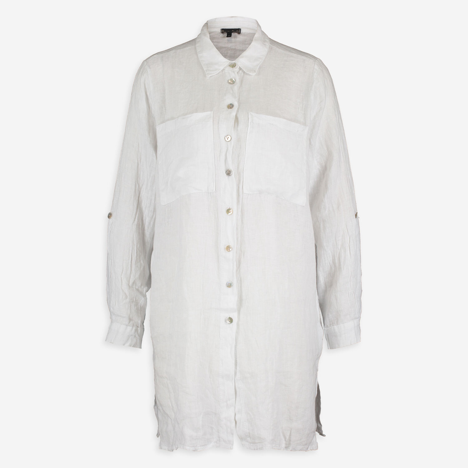 White Linen Shirt Tunic - TK Maxx UK
