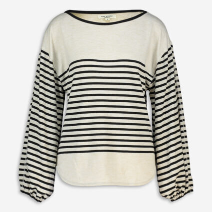 Beige Striped Top - TK Maxx UK