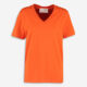 Orange V Neck T Shirt - Image 1 - please select to enlarge image