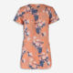 Peach Floral Linen Tunic - Image 2 - please select to enlarge image