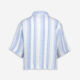 Blue & White Linen Striped Blouse    - Image 2 - please select to enlarge image