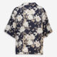 Black & White Floral Print Shirt - Image 2 - please select to enlarge image