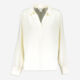 Cream Johnny Collar Blouse - Image 1 - please select to enlarge image