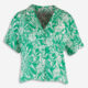 Green & White Shell Linen Shirt - Image 1 - please select to enlarge image
