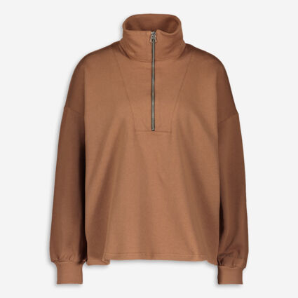 Brown Basic Sweatshirt - Image 1 - please select to enlarge image
