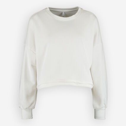 White Emmi Sweatshirt - Image 1 - please select to enlarge image