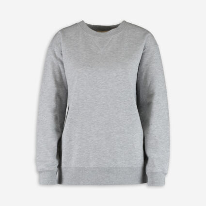 Grey Classic Crew Sweatshirt - Image 1 - please select to enlarge image