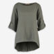 Military Green Linen Top - Image 1 - please select to enlarge image
