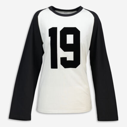 Black & White Number Logo T Shirt - Image 1 - please select to enlarge image