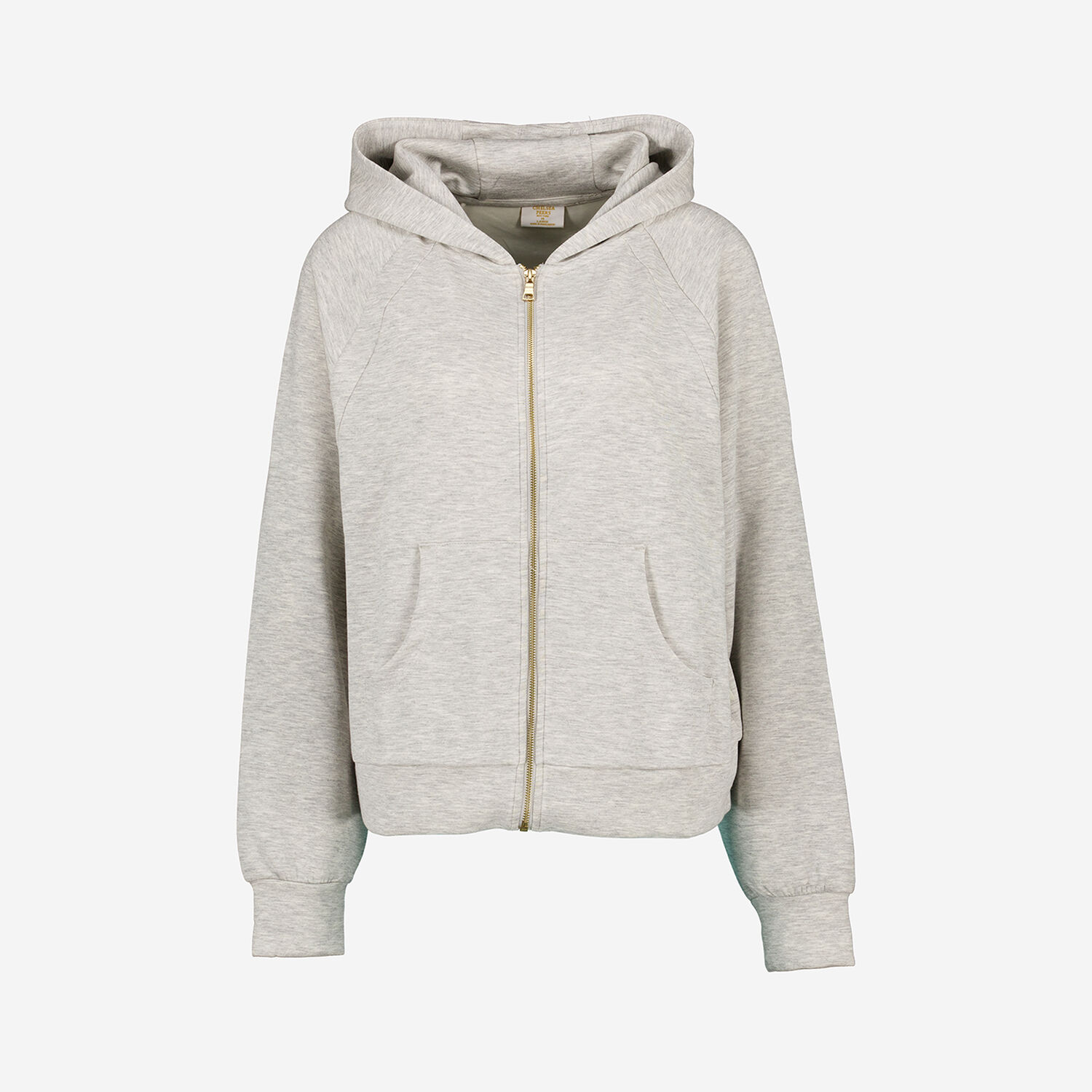 Womens Sweatshirt Asos Grey Zip Up Hoodie Full Zip Grey Marl Zip