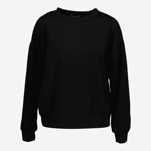 Black Crew Neck Sweatshirt - Image 1 - please select to enlarge image