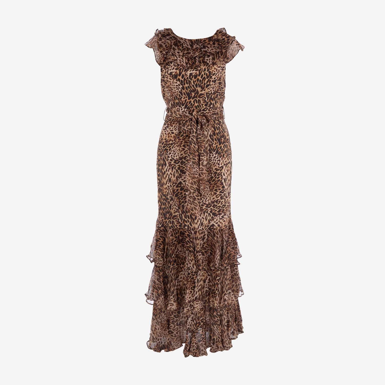 Brown Rio Leopard Patchwork Brown Silk Maxi Dress - TK Maxx UK Brown Rio Leopard Patchwork Brown Silk Maxi Dress - TK Maxx UK