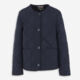 Navy Quilted Jacket - Image 1 - please select to enlarge image