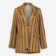 Brown Striped Blazer - Image 1 - please select to enlarge image