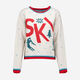 White Christmas Knitted Jumper - Image 1 - please select to enlarge image