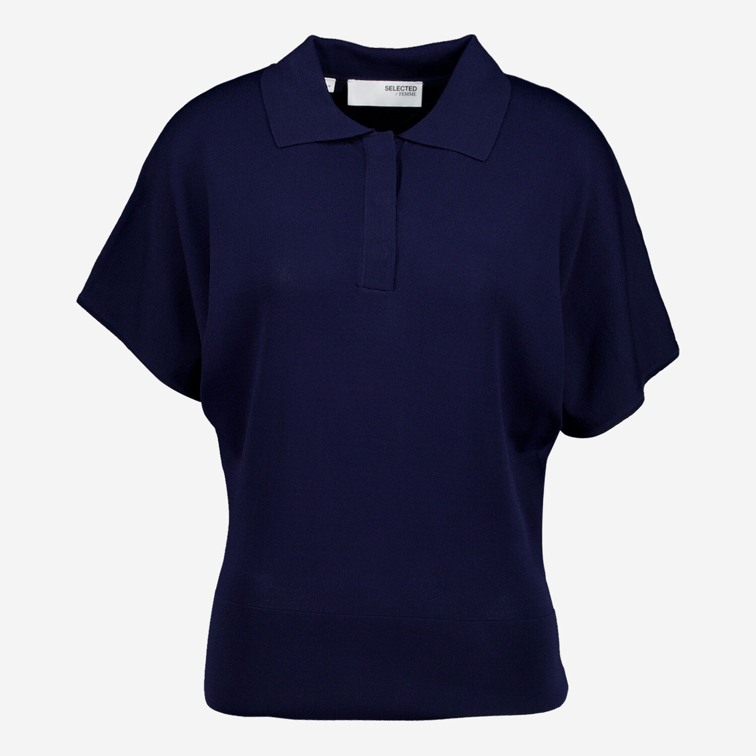 Navy Outer Space Knit Polo Shirt TK Maxx UK1