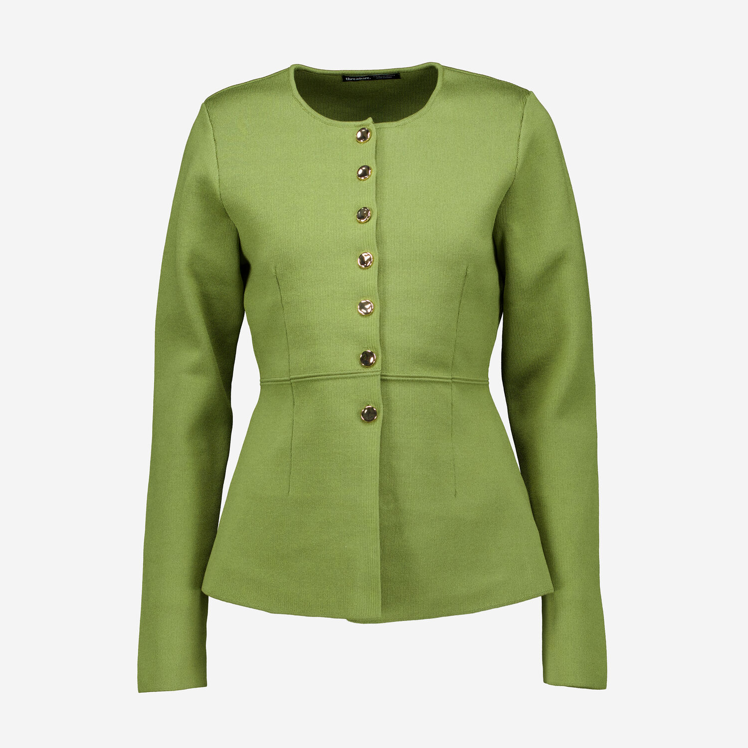 Green Gold Tone Button Cardigan TK Maxx UK