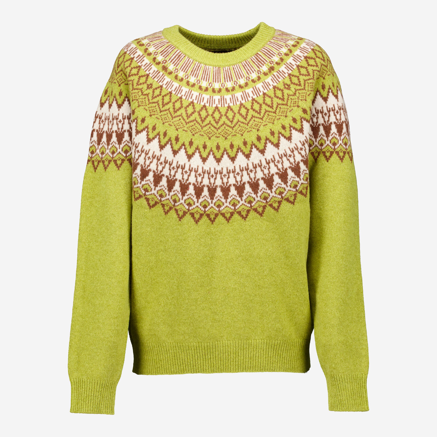 Green Fairisle Knit Jumper