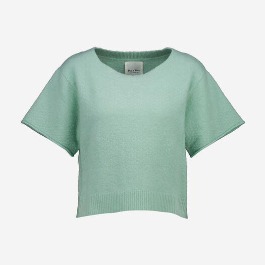 Mintgrüner Cropped Fit Pullover - Bild 1 - bitte auswählen, um das Bild zu vergrößern