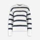 Navy & White Striped Jumper - Image 1 - please select to enlarge image