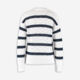 Navy & White Striped Jumper - Image 2 - please select to enlarge image