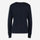 Navy Cable Knit Jumper - Image 2 - please select to enlarge image