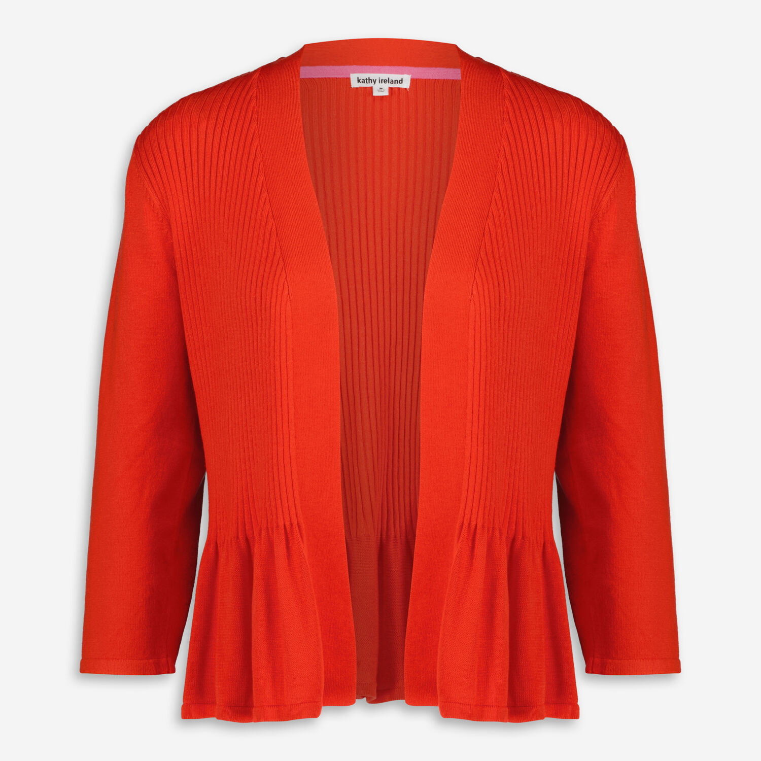 Red Ribbed Frill Cardigan - TK Maxx UK