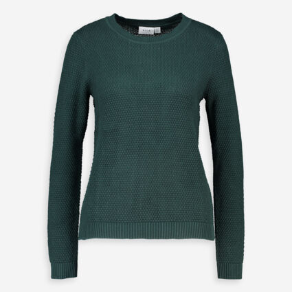 Green Textured Knit Jumper - TK Maxx UK