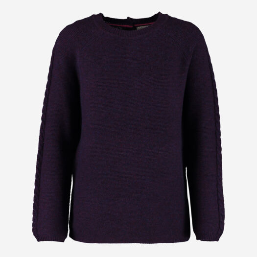 Purple Wool Blend Jumper - Image 1 - please select to enlarge image