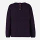 Purple Wool Blend Jumper - Image 2 - please select to enlarge image