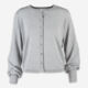 Grey Button Knit Cardigan - Image 1 - please select to enlarge image
