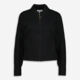 Black Zip Up Cardigan - Image 1 - please select to enlarge image