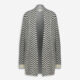 Ecru & Black Chevron Knit Cardigan - Image 1 - please select to enlarge image