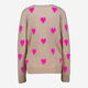 Hellbrauner Pullover mit Herzmuster - Bild 2 - bitte auswählen, um das Bild zu vergrößern