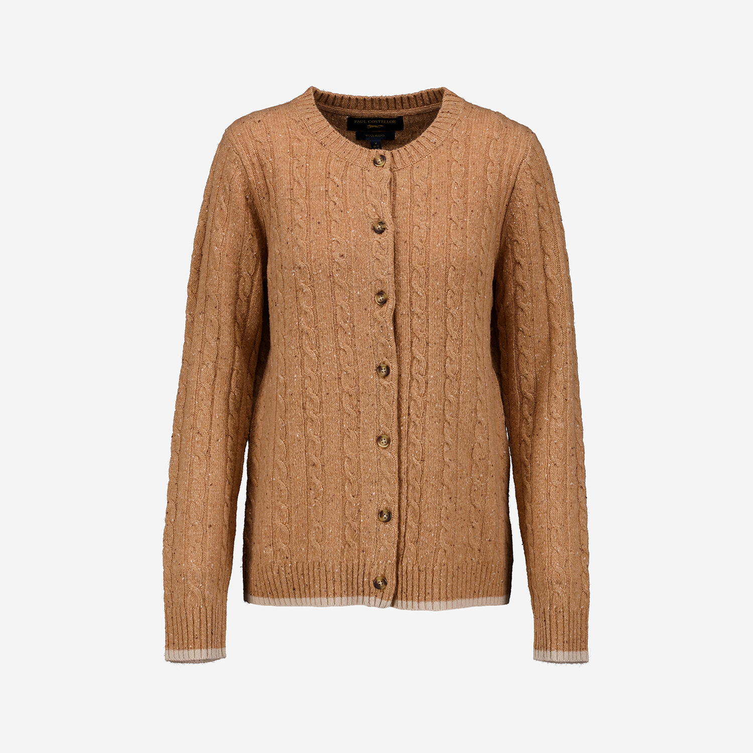 Beige Wool Blend Cable Cardigan TK Maxx UK