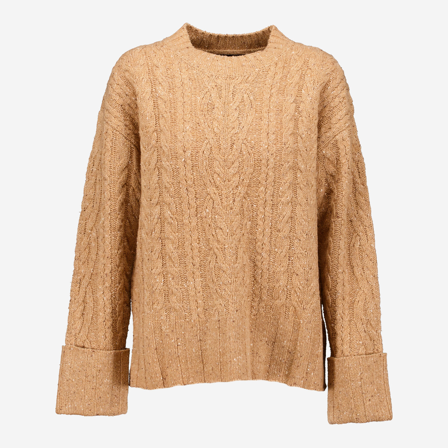 Camel Brown Cable Knit Jumper TK Maxx UK - Main Image