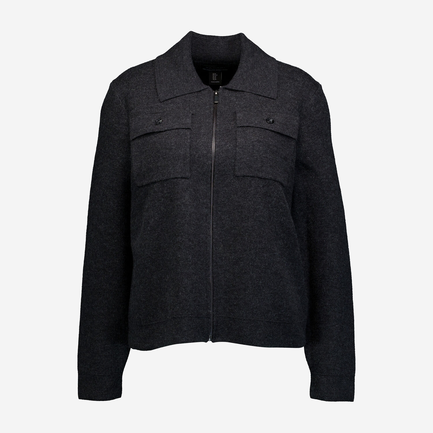 Grey Marl Merino Wool Cardigan TK Maxx UK - Main Image