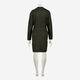 Dunkelgrüne Strickjacke mit Gürtel zum Binden - Bild 2 - bitte auswählen, um das Bild zu vergrößern