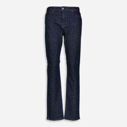 Dark Navy Straight Jeans - Image 1 - please select to enlarge image