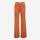Orange Flare Straight Jeans - Image 1 - please select to enlarge image