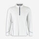 White Zip Neck Sweatshirt  - Image 1 - please select to enlarge image