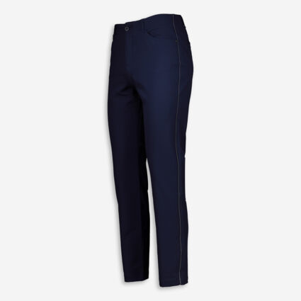 Navy Stretch Active Trousers - Image 1 - please select to enlarge image