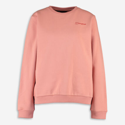 Salmon Pink Soft Sweatshirt  - Image 1 - please select to enlarge image