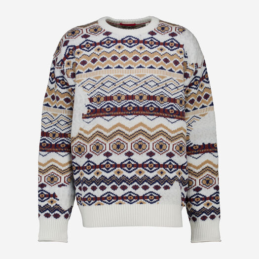 Multicolour Geometric Patterned Jumper  - Image 1 - please select to enlarge image