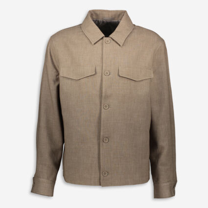 Brown Buttoned Overshirt - Image 1 - please select to enlarge image